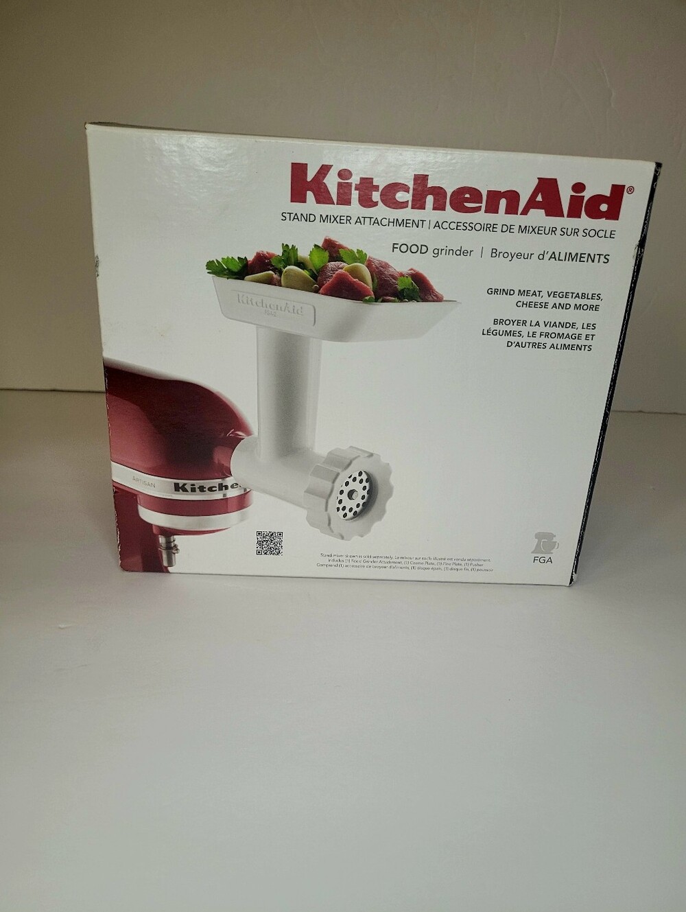 KitchenAid Food Grinder Attachment for Stand Mixer White Please See Pieces Cook